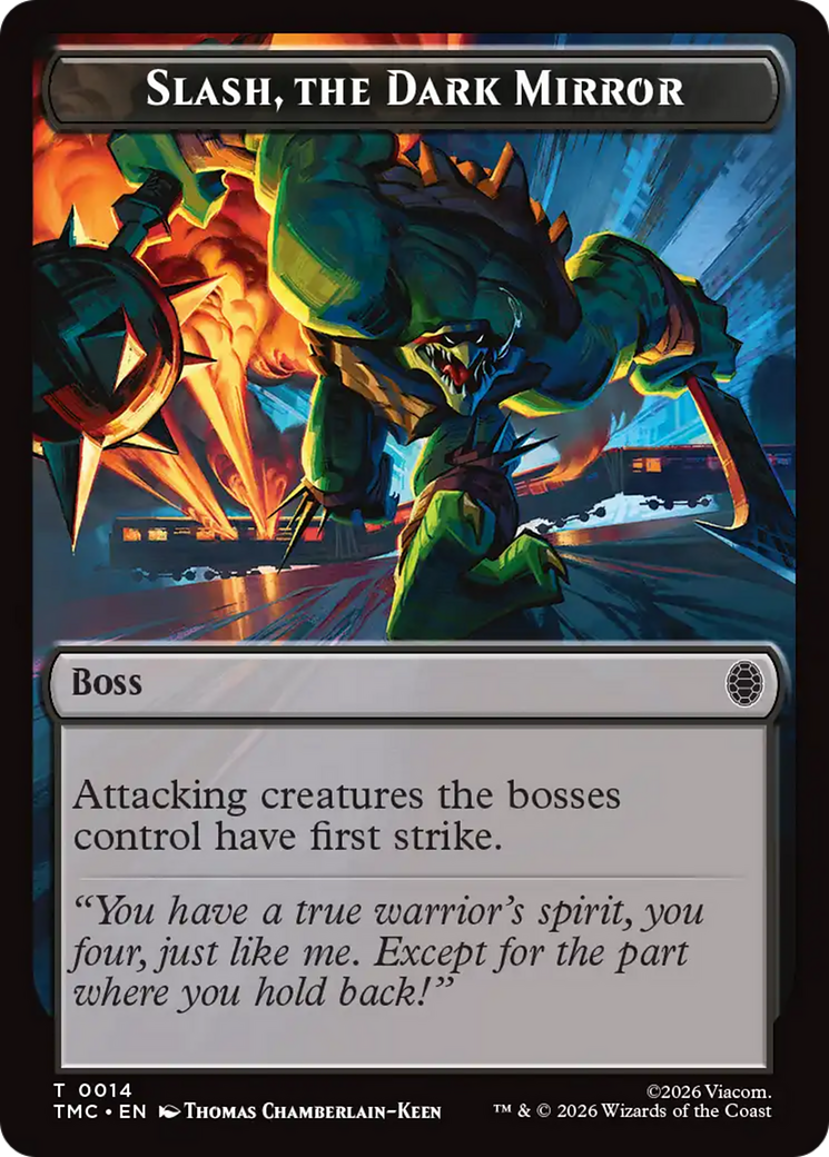 Slash, The Dark Mirror [Teenage Mutant Ninja Turtles Commander Tokens] | Chromatic Games