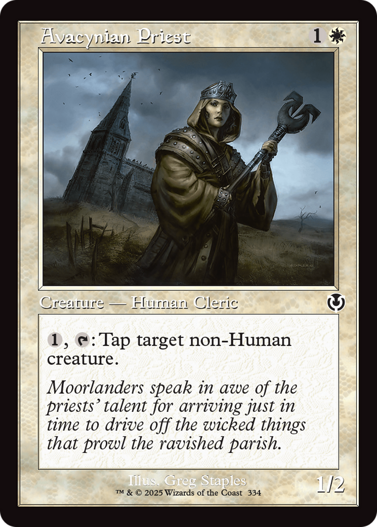 Avacynian Priest (Retro Frame) [Innistrad Remastered] | Chromatic Games