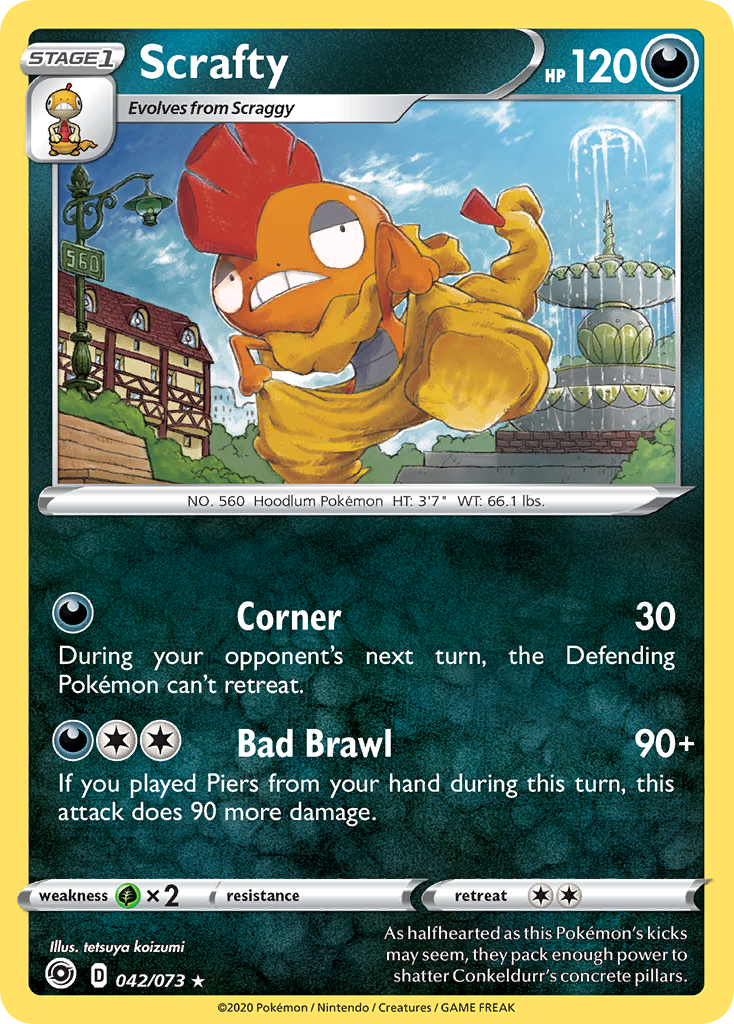 Scrafty (042/073) [Sword & Shield: Champion's Path] | Chromatic Games