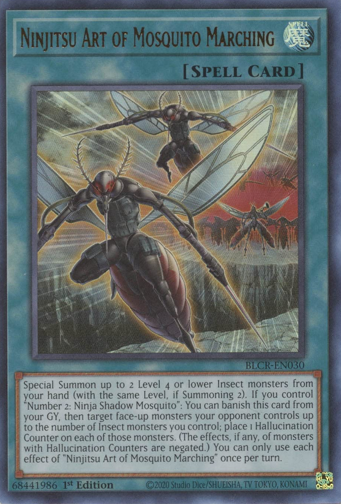 Ninjitsu Art of Mosquito Marching [BLCR-EN030] Ultra Rare | Chromatic Games