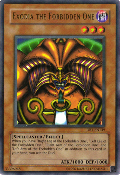 Exodia the Forbidden One [DB1-EN139] Ultra Rare | Chromatic Games