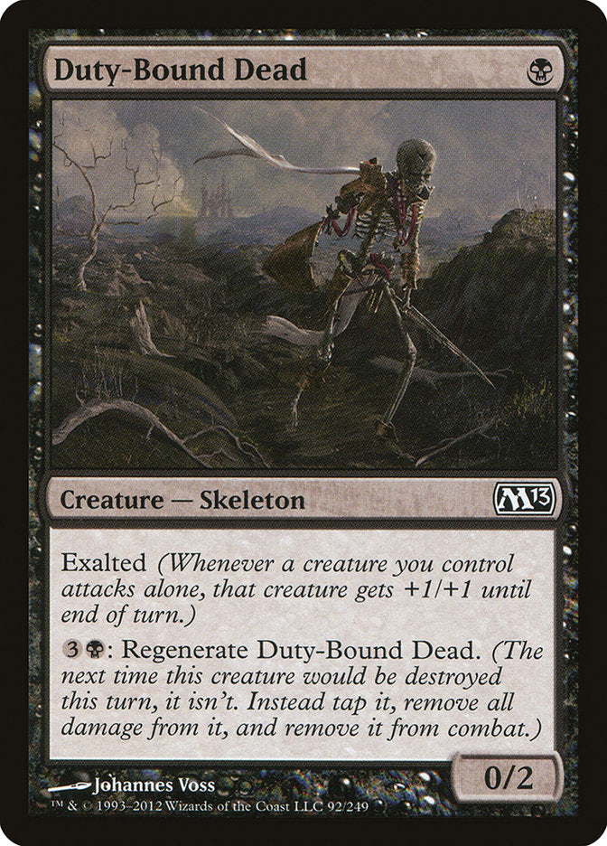 Duty-Bound Dead 92/249 (Magic 2013 (M13))  | Chromatic Games