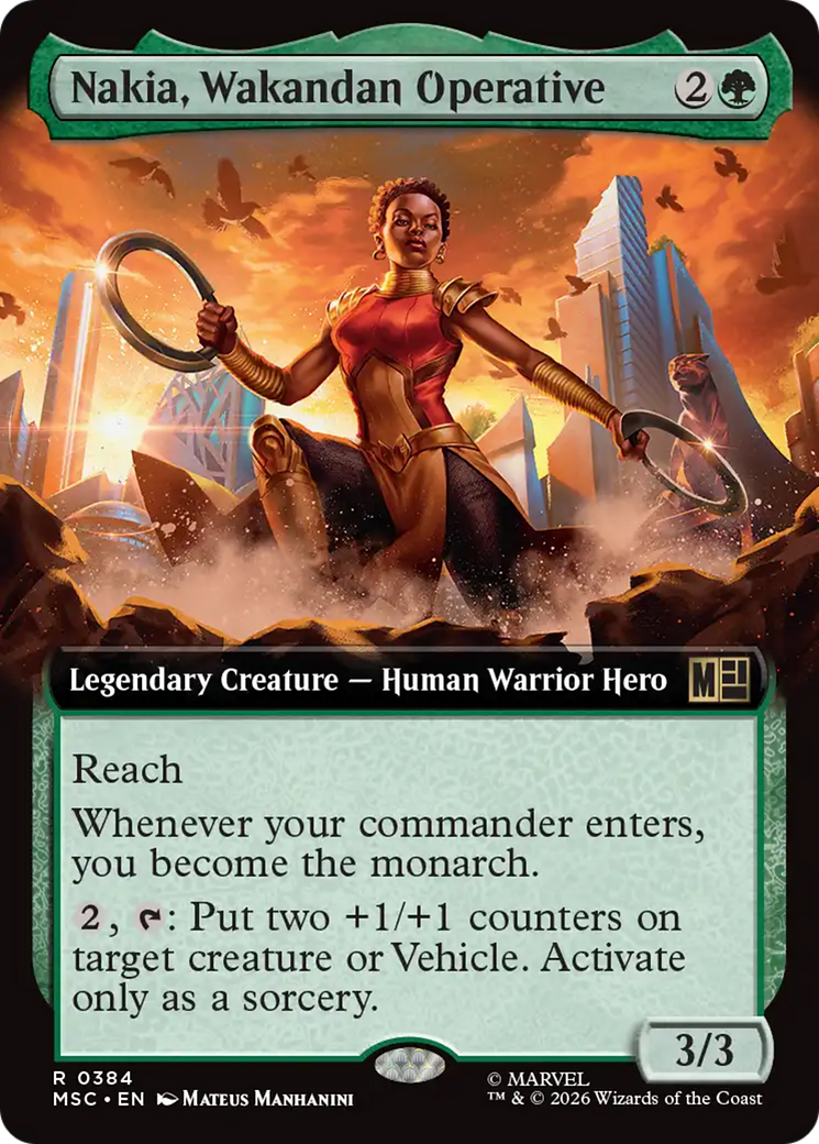 Nakia, Wakandan Operative (Extended Art) [Marvel Super Heroes Commander] | Chromatic Games