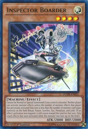 Inspector Boarder [DUDE-EN031] Ultra Rare | Chromatic Games