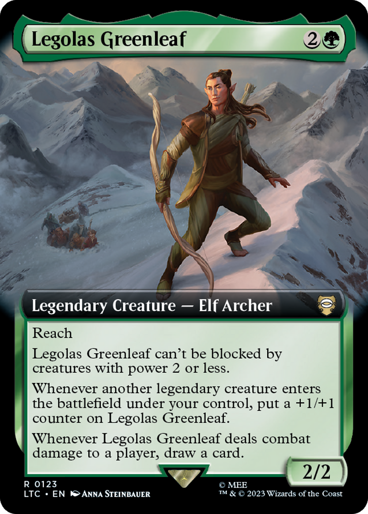 Legolas Greenleaf (Extended Art) [The Lord of the Rings: Tales of Middle-Earth Commander] | Chromatic Games