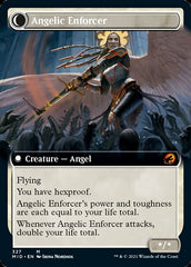 Enduring Angel // Angelic Enforcer (Extended Art) [Innistrad: Midnight Hunt] | Chromatic Games