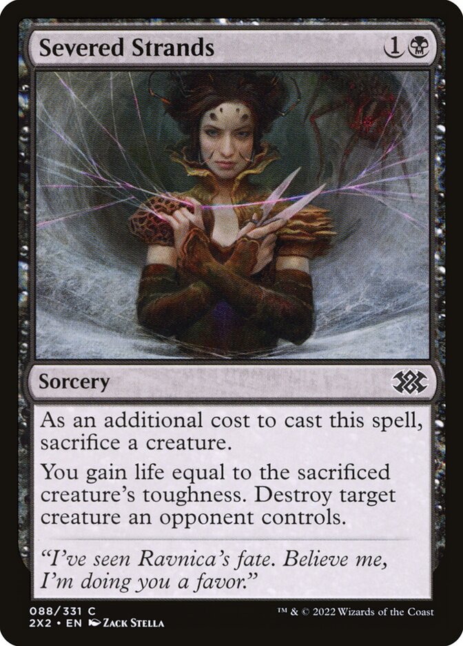 Severed Strands 88/331 (Double Masters 2022)  - Foil | Chromatic Games