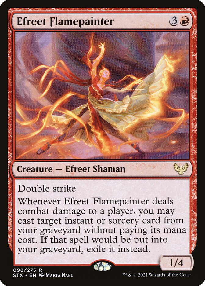 Efreet Flamepainter 98 (Strixhaven: School of Mages)  | Chromatic Games