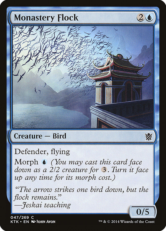 Monastery Flock 47/269 (Khans of Tarkir)  - Foil | Chromatic Games