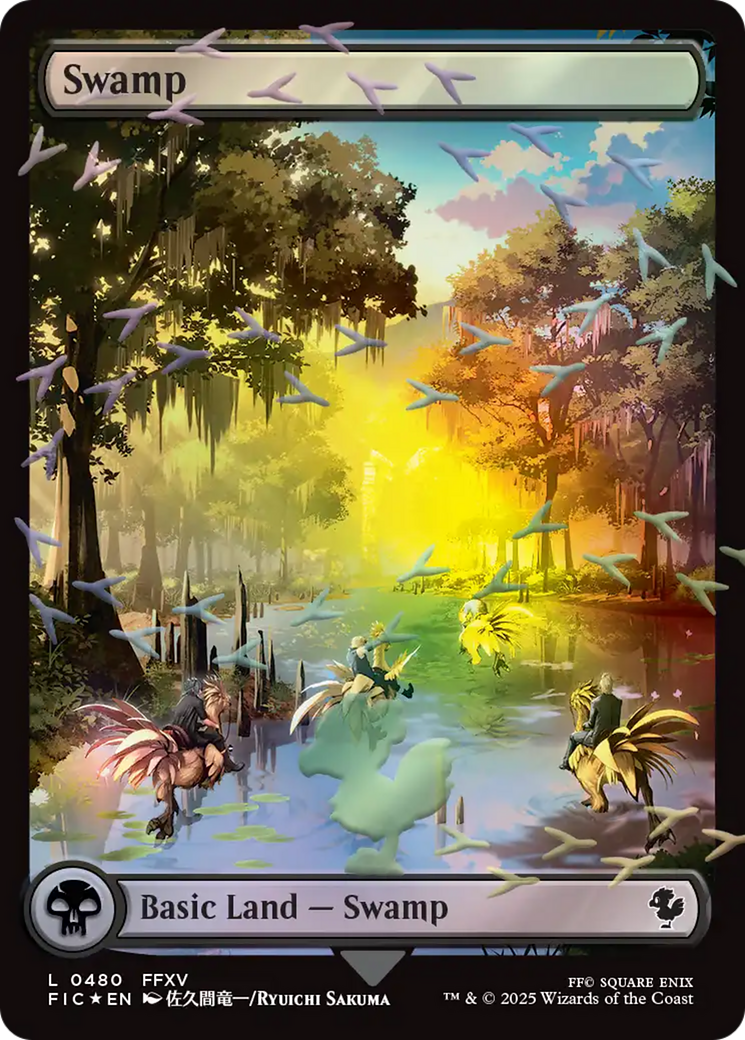 Swamp (Chocobo Track Foil) [FINAL FANTASY Commander] | Chromatic Games