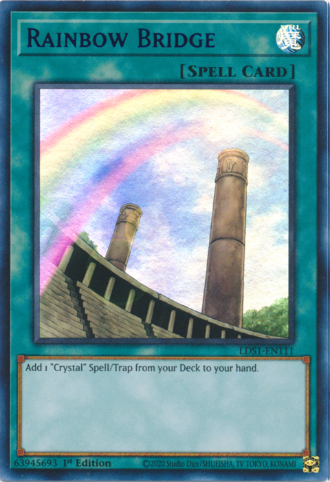 Rainbow Bridge (Blue) [LDS1-EN111] Ultra Rare | Chromatic Games