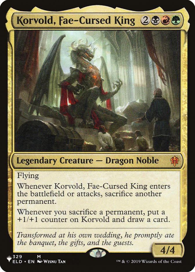 Korvold, Fae-Cursed King [The List] | Chromatic Games