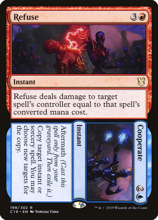 Refuse // Cooperate 199/302 (Commander 2019)  | Chromatic Games