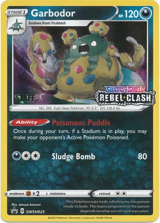 Garbodor (SWSH025) (Staff Prerelease Promo) [Sword & Shield: Black Star Promos] | Chromatic Games