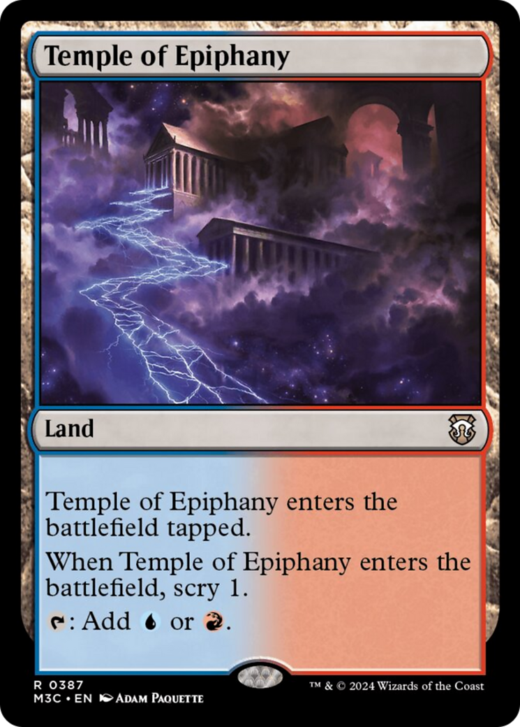 Temple of Epiphany [Modern Horizons 3 Commander] | Chromatic Games