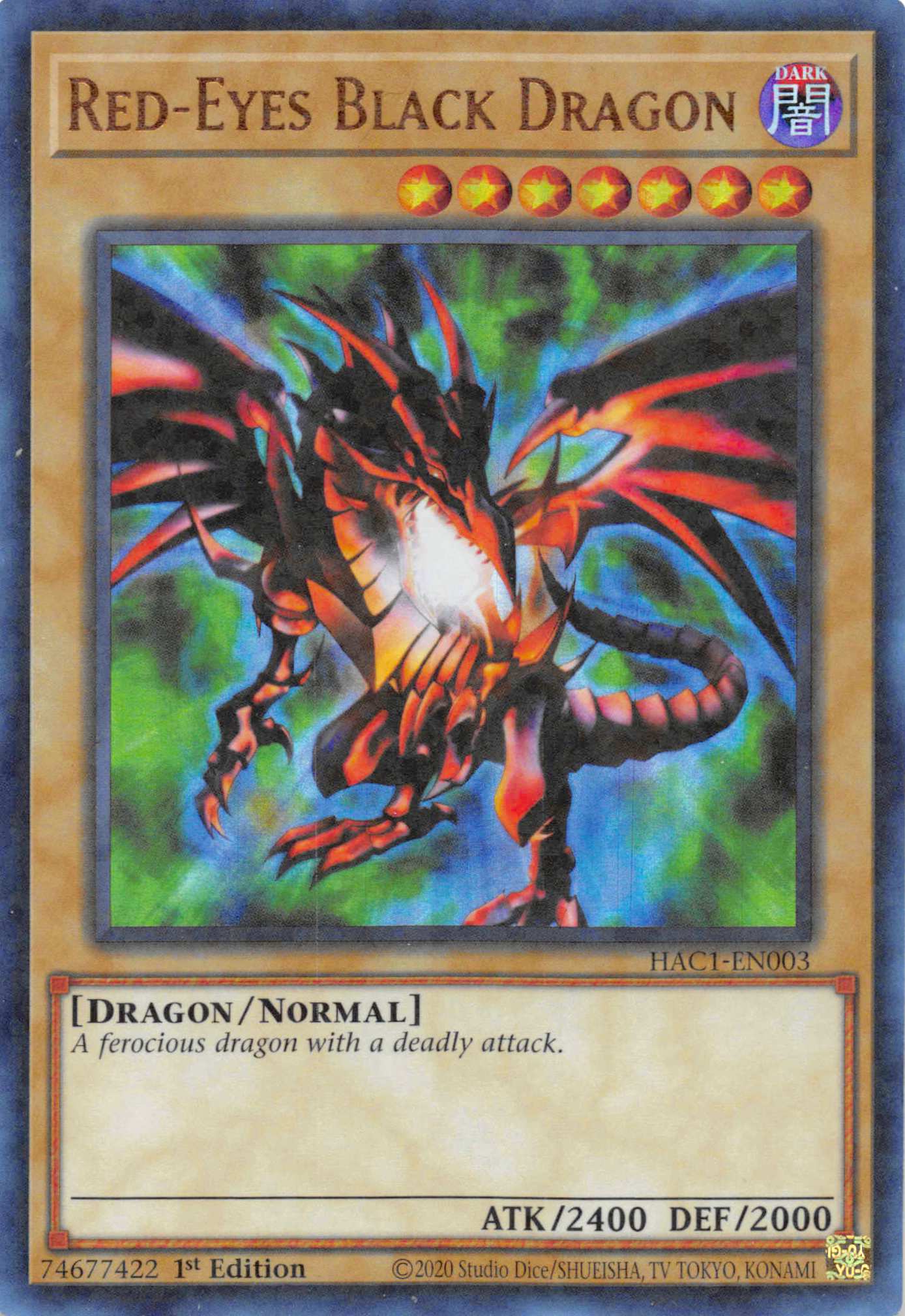 Red-Eyes Black Dragon (Duel Terminal) [HAC1-EN003] Parallel Rare | Chromatic Games