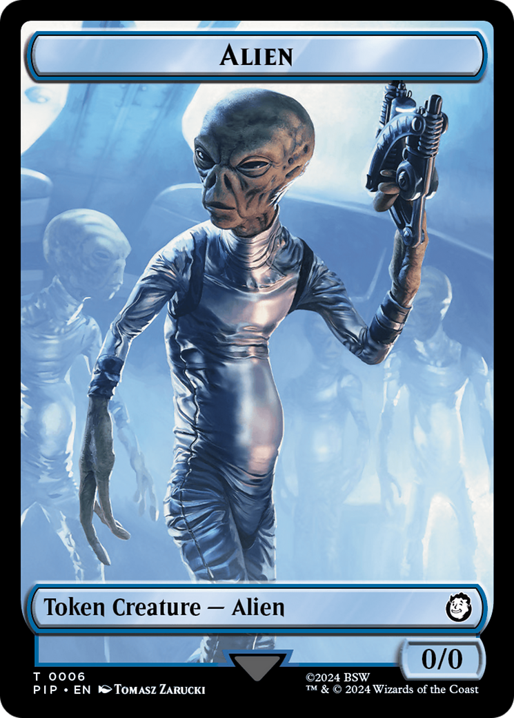 Food (0014) // Alien Double-Sided Token [Fallout Tokens] | Chromatic Games