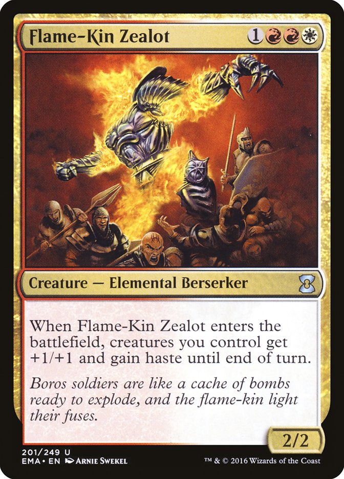Flame-Kin Zealot 201/249 (Eternal Masters)  - Foil | Chromatic Games