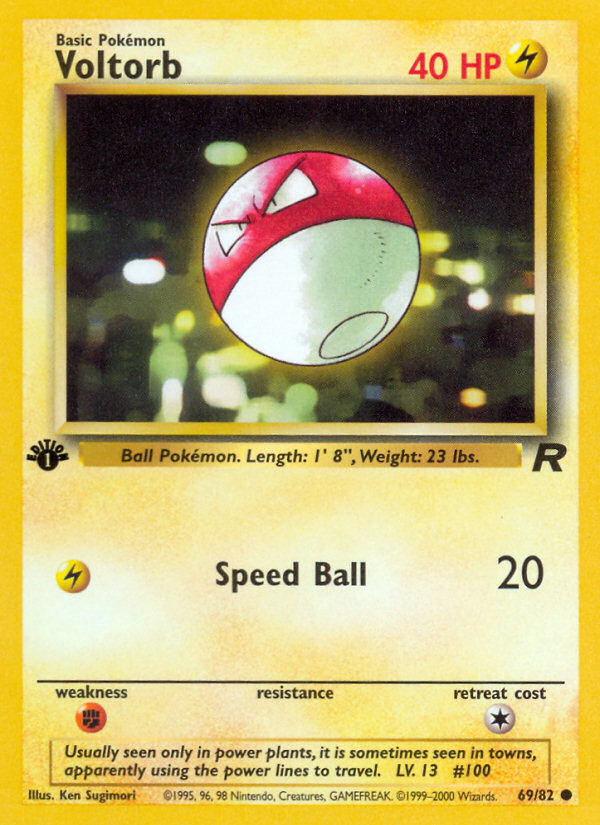 Voltorb (69/82) [Team Rocket 1st Edition] | Chromatic Games