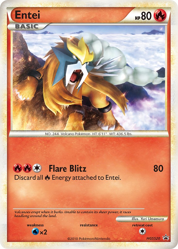 Entei (HGSS20) [HeartGold & SoulSilver: Black Star Promos] | Chromatic Games