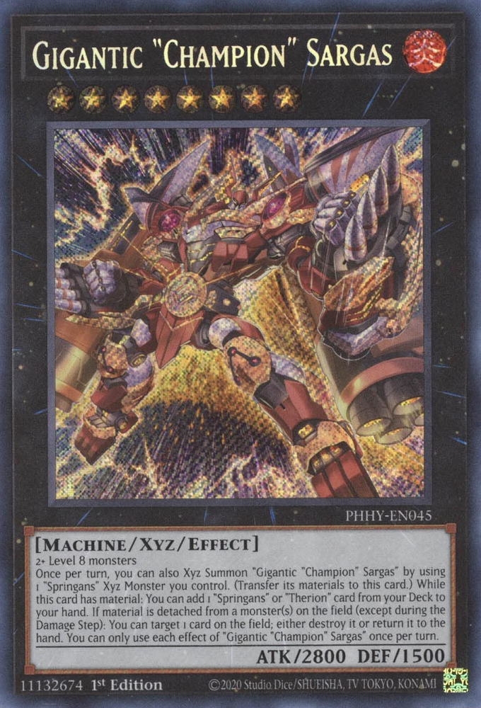 Gigantic "Champion" Sargas [PHHY-EN045] Secret Rare | Chromatic Games