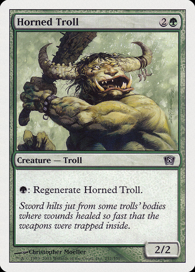 Horned Troll 257 (8th Edition)  | Chromatic Games