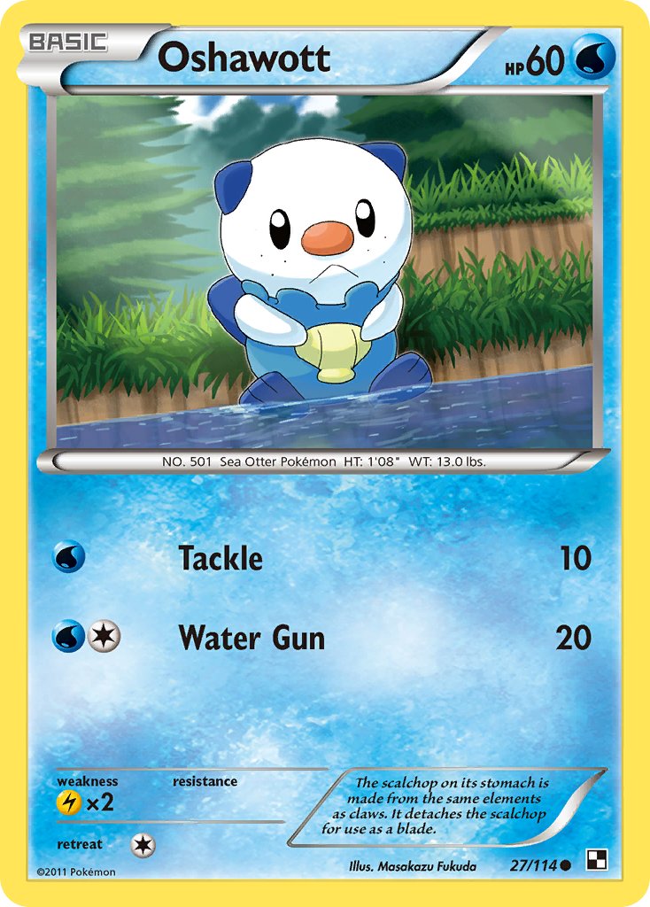 Oshawott (27/114) [Alternate Art Promos] | Chromatic Games