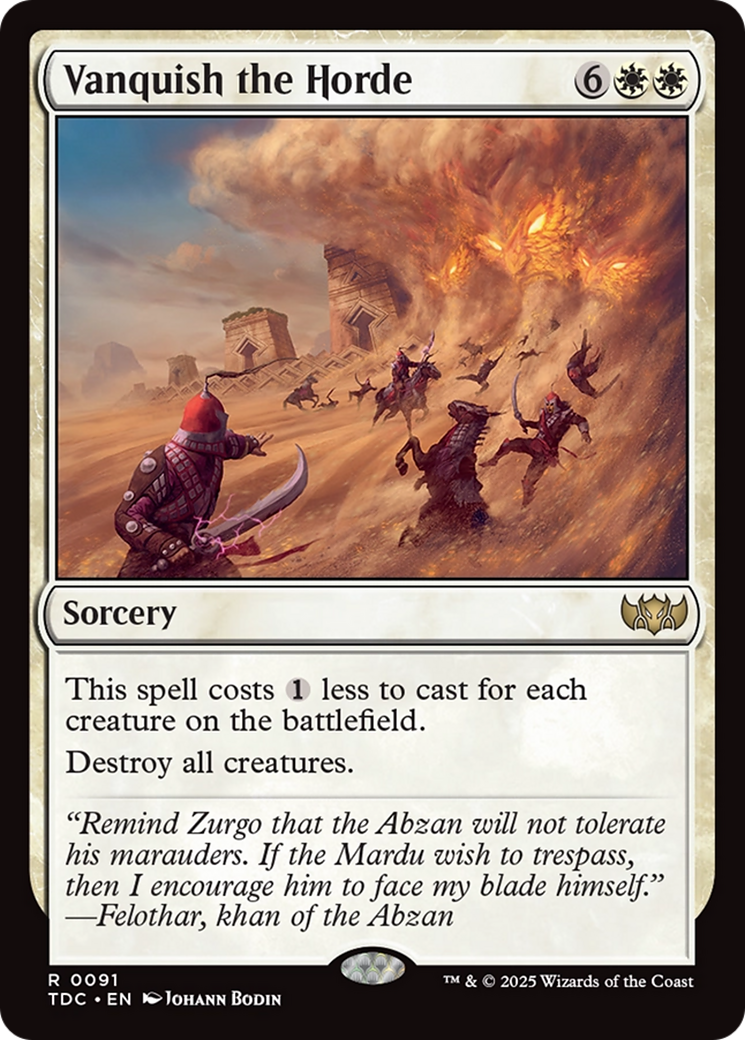 Vanquish the Horde [Tarkir: Dragonstorm Commander] | Chromatic Games