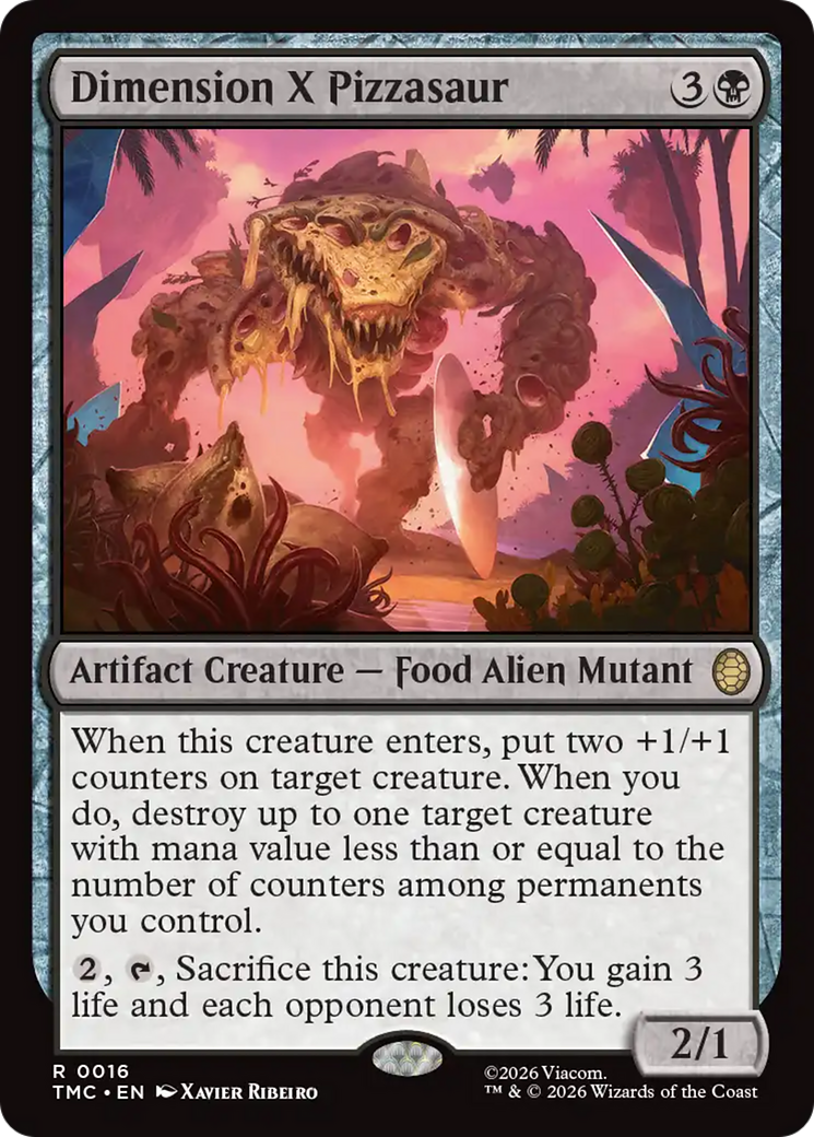 Dimension X Pizzasaur [Teenage Mutant Ninja Turtles Commander] | Chromatic Games