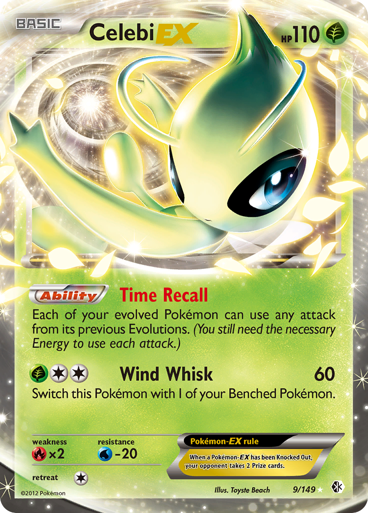 Celebi EX (9/149) [Black & White: Boundaries Crossed] | Chromatic Games