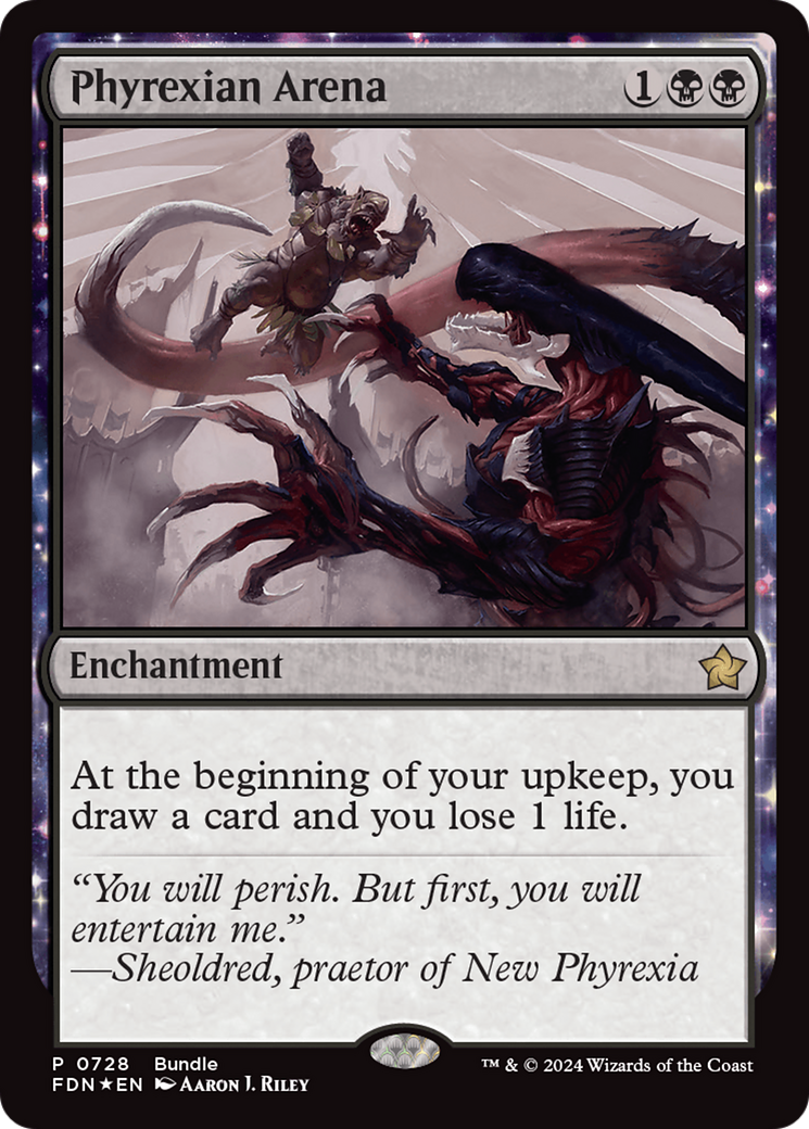 Phyrexian Arena (Bundle) [Foundations Promos] | Chromatic Games