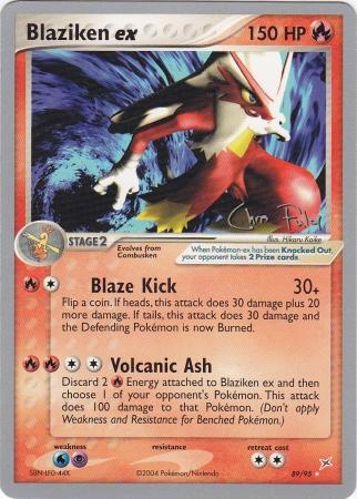 Blaziken ex (89/95) (Blaziken Tech - Chris Fulop) [World Championships 2004] | Chromatic Games