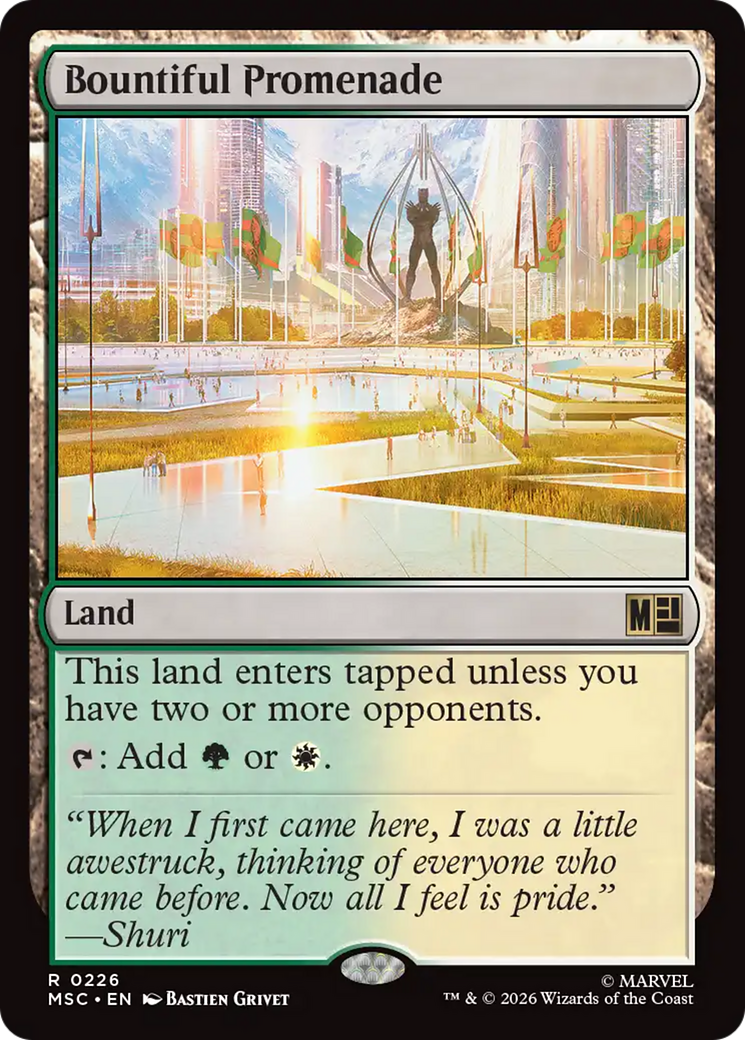Bountiful Promenade (Surge Foil) [Marvel Super Heroes Commander] | Chromatic Games