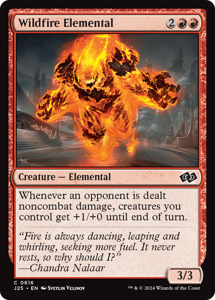 Wildfire Elemental [Foundations Jumpstart] | Chromatic Games