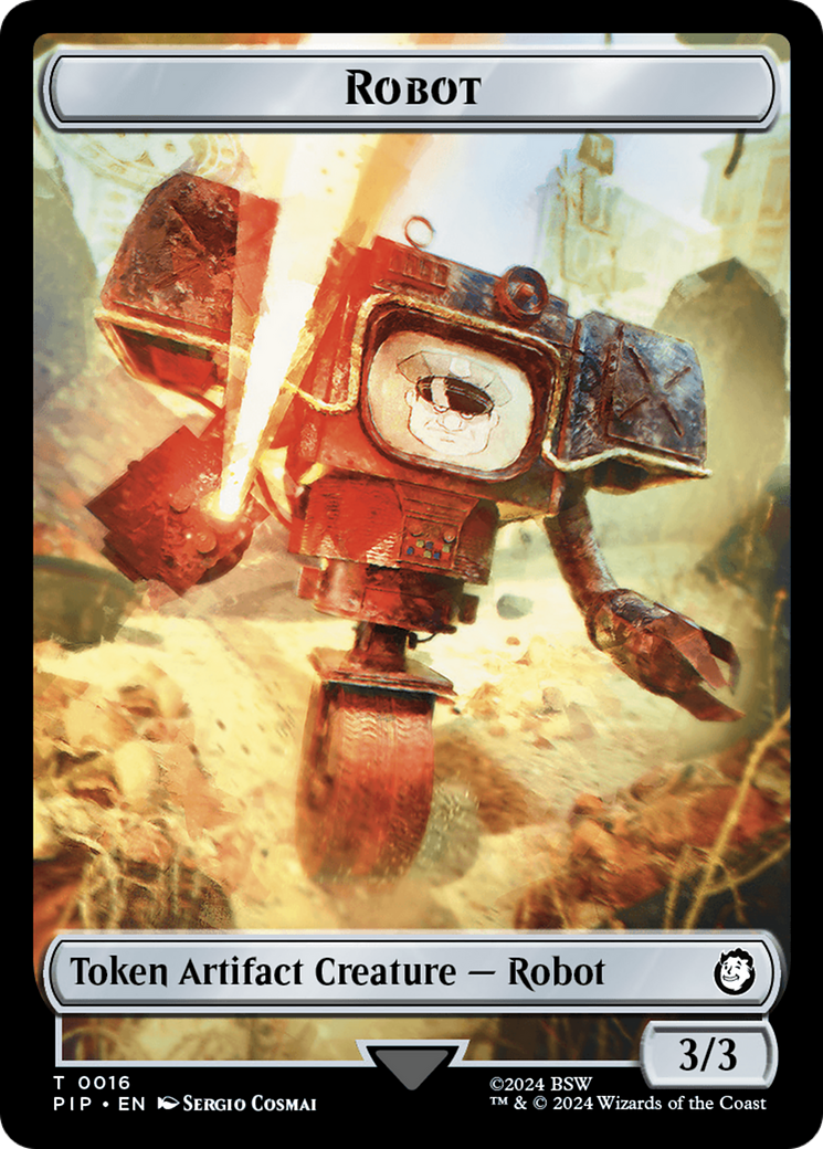 Energy Reserve // Robot Double-Sided Token [Fallout Tokens] | Chromatic Games