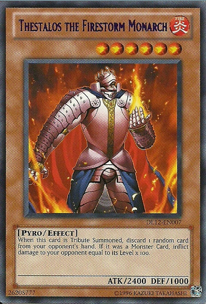 Thestalos the Firestorm Monarch (Purple) [DL12-EN007] Rare | Chromatic Games