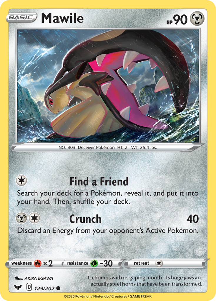 Mawile (129/202) [Sword & Shield: Base Set] | Chromatic Games