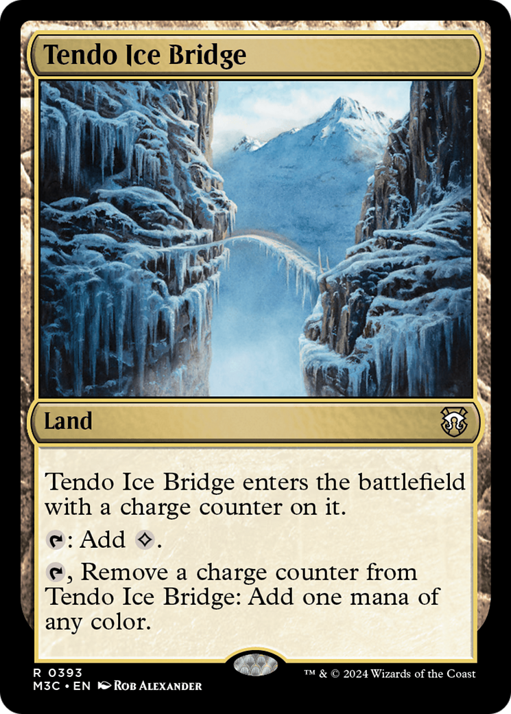 Tendo Ice Bridge (Ripple Foil) [Modern Horizons 3 Commander] | Chromatic Games