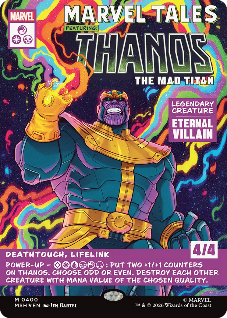 Thanos, The Mad Titan (Borderless) (0400) [Marvel Super Heroes] | Chromatic Games