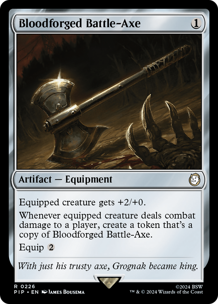 Bloodforged Battle-Axe [Fallout] | Chromatic Games