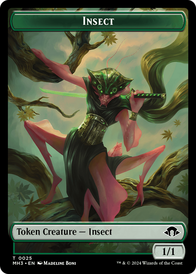 Insect Token (0025) [Modern Horizons 3 Tokens] | Chromatic Games