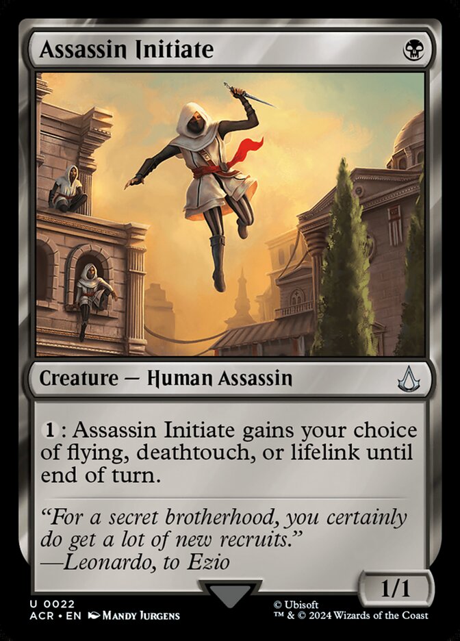Assassin Initiate 22/110 (Universes Beyond: Assassin's Creed)  - Foil | Chromatic Games