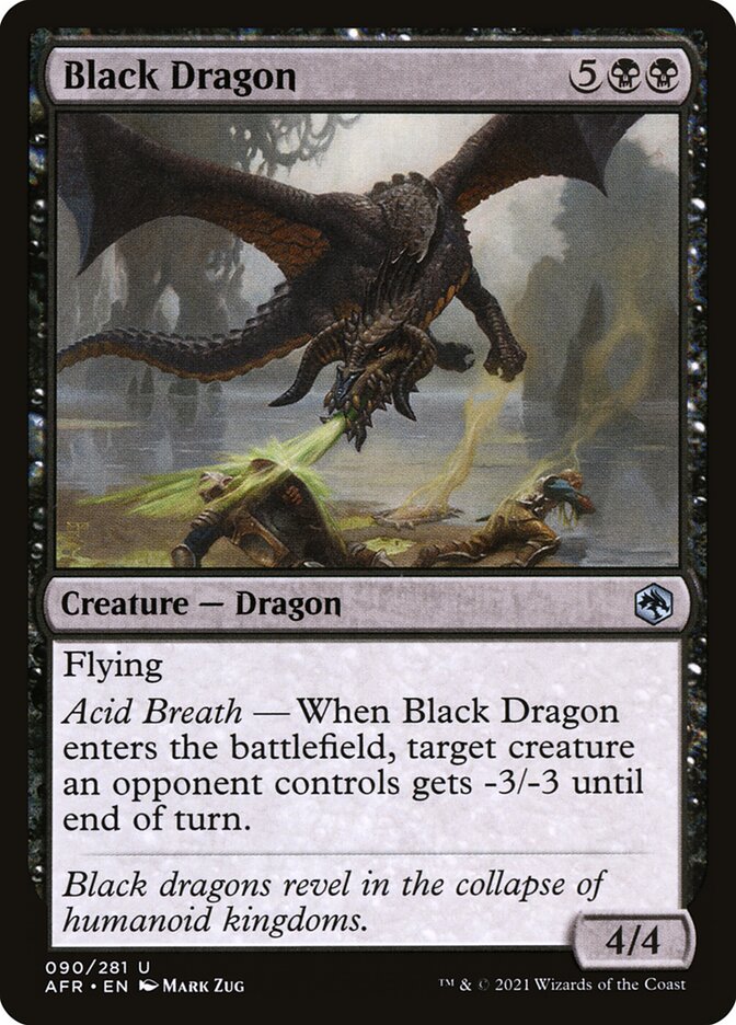 Black Dragon 90 (Adventures in the Forgotten Realms)  | Chromatic Games