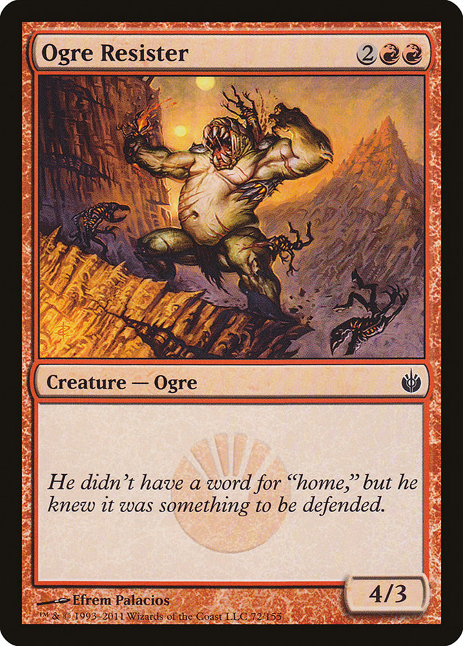 Ogre Resister 72/155 (Mirrodin Besieged)  | Chromatic Games