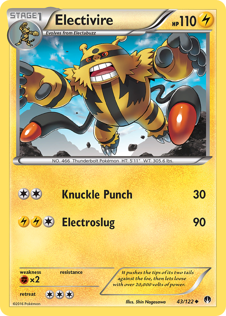 Electivire (43/122) [XY: BREAKpoint] | Chromatic Games