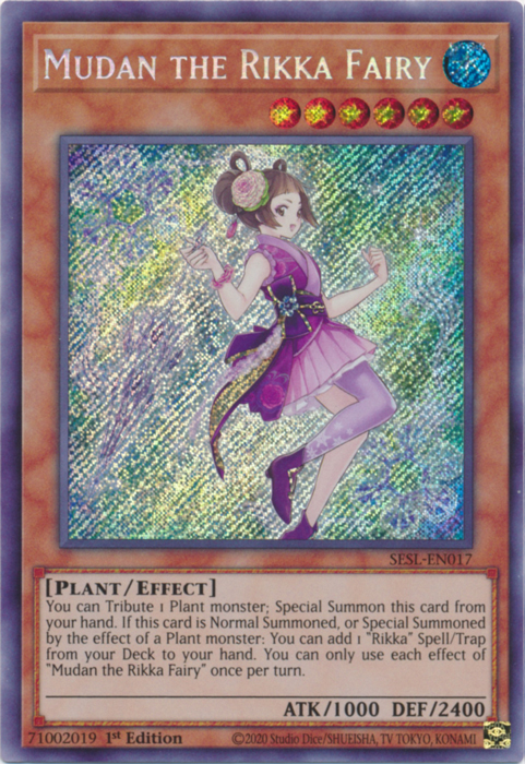 Mudan the Rikka Fairy [SESL-EN017] Secret Rare | Chromatic Games