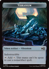 The Monarch (016) // Vibranium (031) Double-Sided Token (Surge Foil) [Marvel Super Heroes Commander Tokens] | Chromatic Games