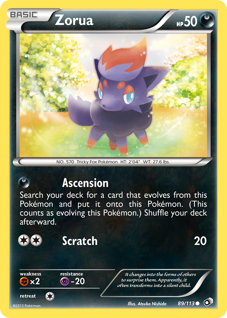 Zorua (89/113) [Black & White: Legendary Treasures] | Chromatic Games