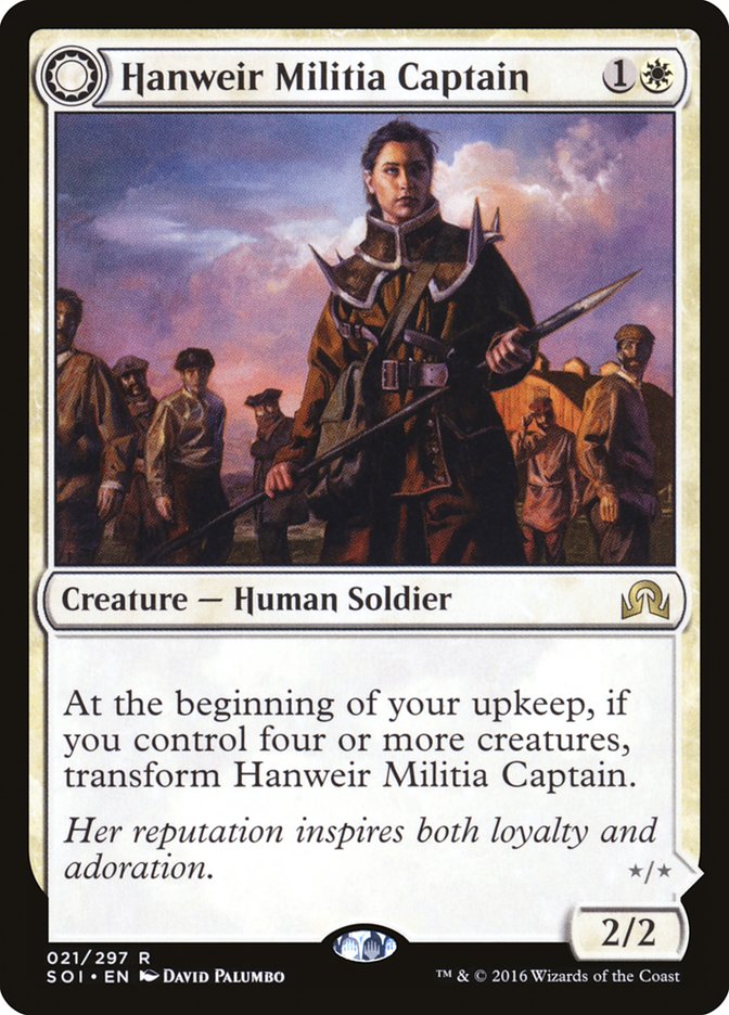 Hanweir Militia Captain // Westvale Cult Leader 21/297 (Shadows over Innistrad)  | Chromatic Games