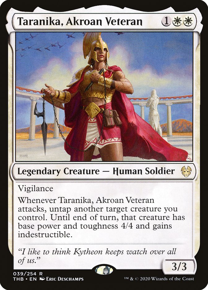 Taranika, Akroan Veteran 39/254 (Theros Beyond Death)  | Chromatic Games